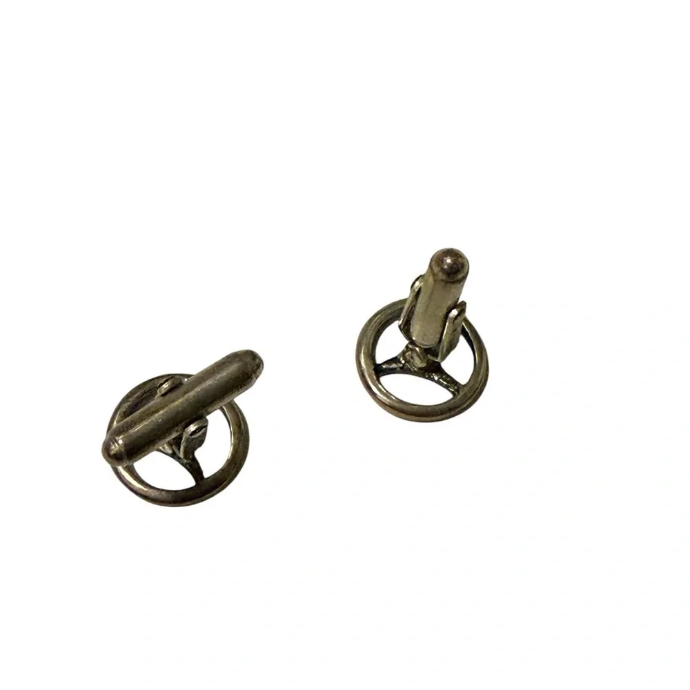 Two pairs of Elegant Black and Silver Cufflinks Set. Both is sliver ,925 stamps